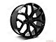 Factory Style Wheels Snowflake Style Gloss Black 6-Lug Wheel; 24x10; 30mm Offset (99-06 Silverado 1500)