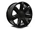 Factory Style Wheels Platinum Style Satin Black with Gloss Black Inserts 6-Lug Wheel; 24x9.5; 24mm Offset (23-24 Canyon)