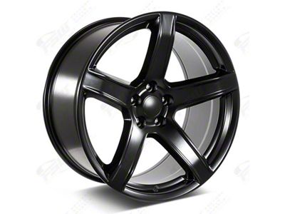 Factory Style Wheels Hellraiser HC2 Style Satin Black 5-Lug Wheel; 24x10; 25mm Offset (05-11 Dakota)