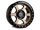 Falcon Wheels T1 Series Matte Bronze with Matte Black Ring 6-Lug Wheel; 17x9; -12mm Offset (2024 Ranger)