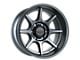 Falcon Wheels T8 Seeker Series Full Matte Gunmetal 6-Lug Wheel; 17x9; -38mm Offset (07-13 Sierra 1500)