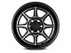 Falcon Wheels T8 Seeker Series Full Matte Black 6-Lug Wheel; 17x9; -38mm Offset (07-13 Sierra 1500)