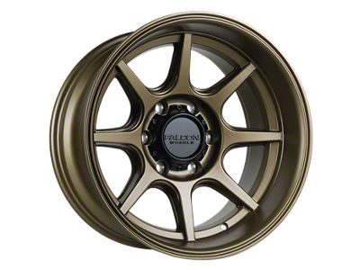 Falcon Wheels T8 Seeker Series Full Matte Bronze 6-Lug Wheel; 17x9; -38mm Offset (07-13 Silverado 1500)