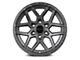 Falcon Wheels T9 Atlas Series Full Matte Gunmetal 6-Lug Wheel; 17x9; -38mm Offset (07-13 Silverado 1500)