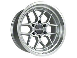 Falcon Wheels TX1 Apollo Series Full Silver with Machined Face 6-Lug Wheel; 17x9; -12mm Offset (07-13 Silverado 1500)