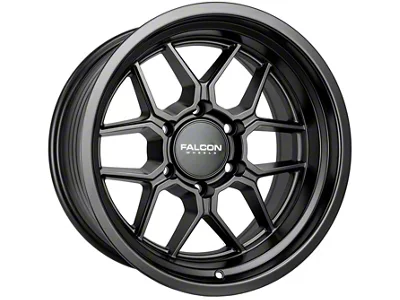 Falcon Wheels TX1 Apollo Series Matte Gunmetal 6-Lug Wheel; 17x9; -12mm Offset (07-13 Silverado 1500)