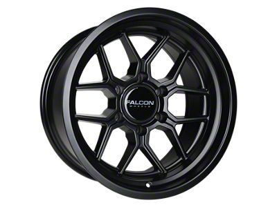 Falcon Wheels TX1 Apollo Series Full Matte Black 6-Lug Wheel; 17x9; -25mm Offset (07-14 Tahoe)