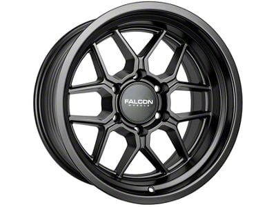 Falcon Wheels TX1 Apollo Series Matte Gunmetal 6-Lug Wheel; 17x9; -12mm Offset (07-14 Yukon)