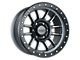 Falcon Wheels T7 Series Matte Gunmetal with Matte Black Ring 6-Lug Wheel; 17x9; 0mm Offset (19-23 Ranger)