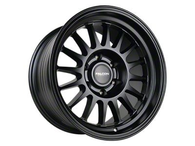 Falcon Wheels TX2 Stratos Series Full Matte Black 6-Lug Wheel; 17x9; -12mm Offset (19-23 Ranger)