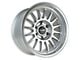 Falcon Wheels TX2 Stratos Series Full Silver with Machined Face and Lip 6-Lug Wheel; 17x9; -12mm Offset (19-23 Ranger)