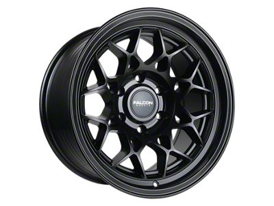 Falcon Wheels TX3 EVO Series Full Matte Black 6-Lug Wheel; 17x9; -12mm Offset (19-23 Ranger)