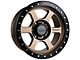 Falcon Wheels T1 Series Matte Bronze with Matte Black Ring 6-Lug Wheel; 17x9; 0mm Offset (2024 Ranger)