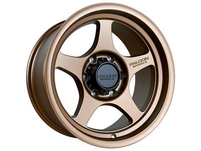 Falcon Wheels T2 Series Full Matte Bronze 6-Lug Wheel; 17x9; 0mm Offset (2024 Ranger)