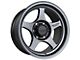 Falcon Wheels T2 Series Full Matte Gunmetal 6-Lug Wheel; 17x9; -12mm Offset (2024 Ranger)