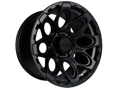 Falcon Wheels T6 Series Full Matte Black 6-Lug Wheel; 17x9; -12mm Offset (2024 Ranger)