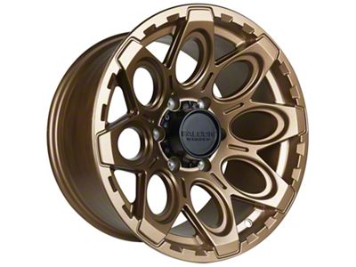 Falcon Wheels T6 Series Full Matte Bronze 6-Lug Wheel; 17x9; -12mm Offset (2024 Ranger)