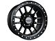 Falcon Wheels T7 Series Matte Black with Matte Black Ring 6-Lug Wheel; 17x9; 0mm Offset (99-06 Sierra 1500)