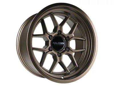 Falcon Wheels TX1 Apollo Series Full Matte Bronze 6-Lug Wheel; 17x9; -12mm Offset (23-25 Canyon)