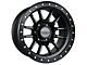 Falcon Wheels T7 Series Matte Black with Matte Black Ring 6-Lug Wheel; 17x9; -12mm Offset (19-23 Ranger)