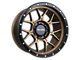 Falcon Wheels TX Titan Series Matte Bronze with Matte Black Ring 6-Lug Wheel; 17x9; -12mm Offset (2024 Ranger)