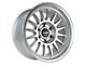 Falcon Wheels TX2 Stratos Series Full Silver with Machined Face and Lip 6-Lug Wheel; 17x9; -12mm Offset (2024 Ranger)