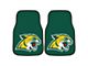 Carpet Front Floor Mats with Northern Michigan University Logo; Green (Universal; Some Adaptation May Be Required)