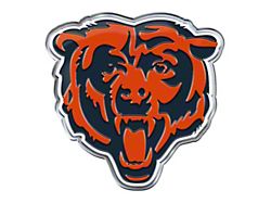 Chicago Bears Embossed Emblem; Blue and Orange (Universal; Some Adaptation May Be Required)