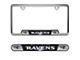 Embossed License Plate Frame with Baltimore Ravens Logo; Black (Universal; Some Adaptation May Be Required)