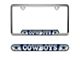 Embossed License Plate Frame with Dallas Cowboys Logo; Blue (Universal; Some Adaptation May Be Required)