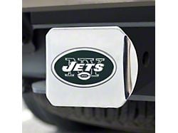 Hitch Cover with New York Jets Logo; Green (Universal; Some Adaptation May Be Required)