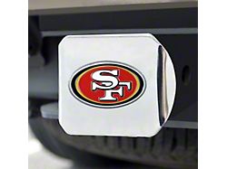 Hitch Cover with San Francisco 49ers Logo; Red (Universal; Some Adaptation May Be Required)