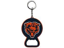 Keychain Bottle Opener with Chicago Bears Logo; Blue and Orange