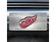 License Plate with Detroit Red Wings Logo; Stainless Steel (Universal; Some Adaptation May Be Required)