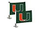 Ambassador Flags with University of Miami Logo; Green (Universal; Some Adaptation May Be Required)