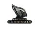 Arizona Cardinals Molded Emblem; Chrome (Universal; Some Adaptation May Be Required)