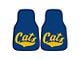 Carpet Front Floor Mats with Montana State University Logo; Blue (Universal; Some Adaptation May Be Required)