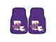 Carpet Front Floor Mats with Northwestern State University Logo; Purple (Universal; Some Adaptation May Be Required)