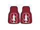 Carpet Front Floor Mats with Stanford University Logo; Cardinal (Universal; Some Adaptation May Be Required)