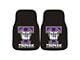 Carpet Front Floor Mats with Truman State University Logo; Black (Universal; Some Adaptation May Be Required)
