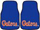 Carpet Front Floor Mats with University of Florida Logo; Blue (Universal; Some Adaptation May Be Required)