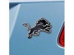 Detroit Lions Emblem; Chrome (Universal; Some Adaptation May Be Required)