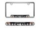 Embossed License Plate Frame with Cincinnati Bengals Logo; Black (Universal; Some Adaptation May Be Required)