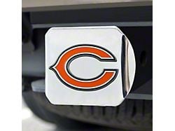 Hitch Cover with Chicago Bears Logo; Orange (Universal; Some Adaptation May Be Required)