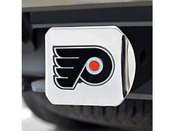 Hitch Cover with Philadelphia Flyers Logo; Chrome (Universal; Some Adaptation May Be Required)