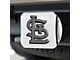 Hitch Cover with St. Louis Cardinals Logo; Chrome (Universal; Some Adaptation May Be Required)