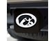 Hitch Cover with University of Iowa Logo; Black (Universal; Some Adaptation May Be Required)