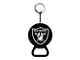 Keychain Bottle Opener with Las Vegas Raiders Logo; Black
