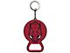 Keychain Bottle Opener with University of Arkansas Logo; Cardinal