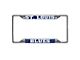 License Plate Frame with St. Louis Blues Logo; Chrome (Universal; Some Adaptation May Be Required)